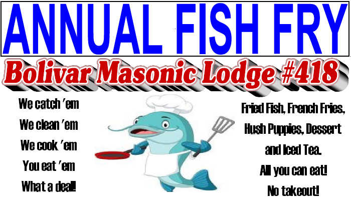 Bolivar Masonic Lodge Fish Fry