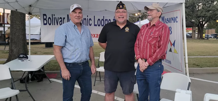 Bolivar Masonic Lodge #418 AF & AM, Sanger Texas Information Tent Sanger Sellabration Texas