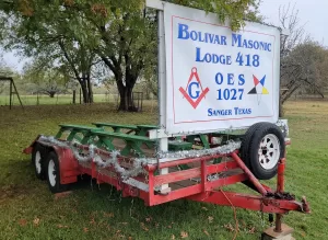 Bolivar Masonic Lodge #418 AF & AM, Sanger Texas Christmas Parade 2024