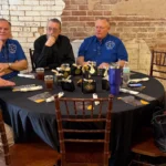 Bolivar Masonic Lodge Sanger Area Chamber of Commerce Annual Awards Luncheon Charles Kesseler, Mike Minter, Jim Grindell and Erik Rasch